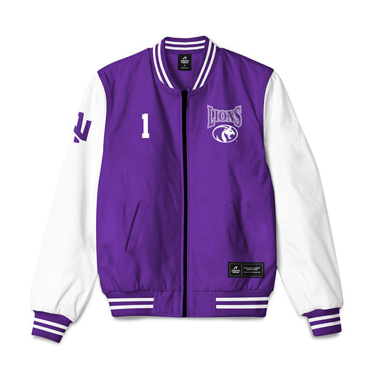 North Alabama - NCAA Men's Basketball : Donte Bacchus - Bomber Jacket-0