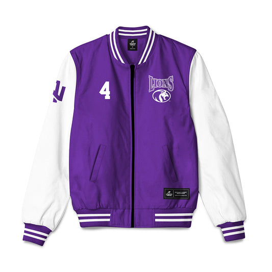 North Alabama - NCAA Men's Basketball : Canin Jefferson - Bomber Jacket-0