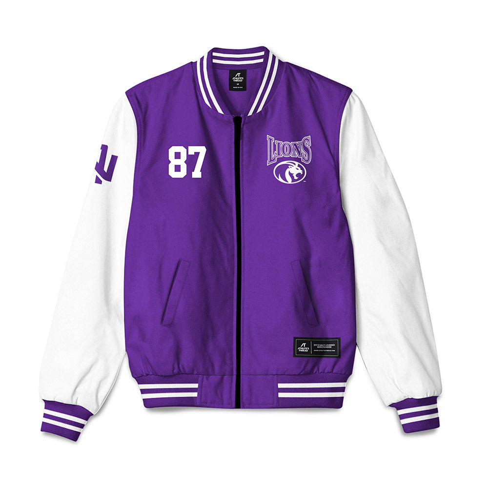 North Alabama - NCAA Football : Nathan Brockway - Bomber Jacket-0