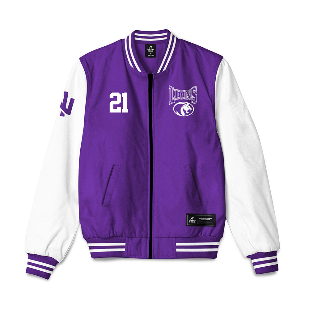 North Alabama - NCAA Baseball : Justus Agosto - Bomber Jacket