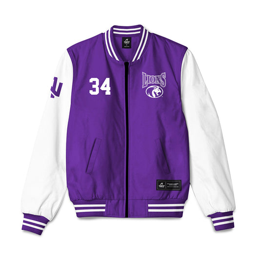 North Alabama - NCAA Baseball : Nash Rippen - Bomber Jacket-0