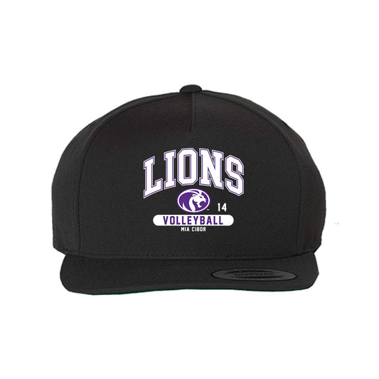 North Alabama - NCAA Women's Volleyball : Mia Cibor - Snapback Hat-0