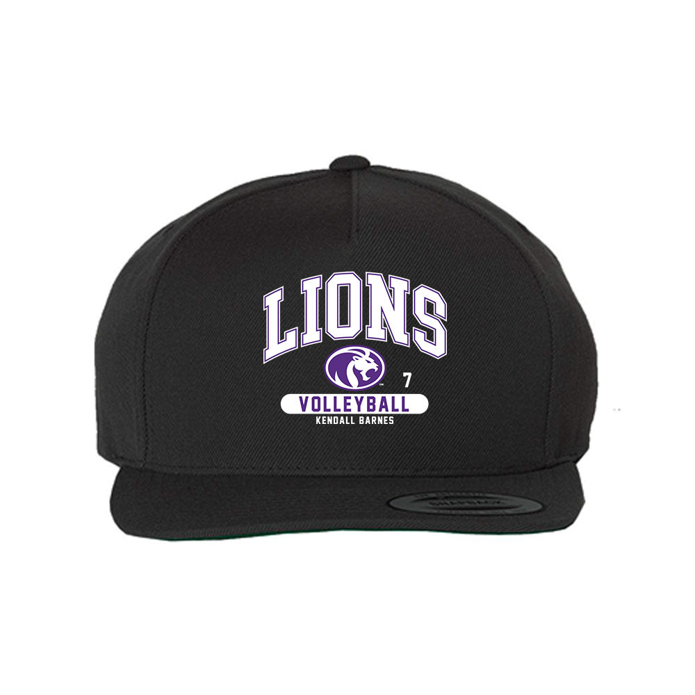North Alabama - NCAA Women's Volleyball : Kendall Barnes - Snapback Hat-0