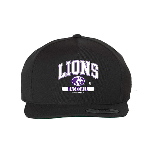 North Alabama - NCAA Baseball : Gio LoNero - Snapback Hat-0