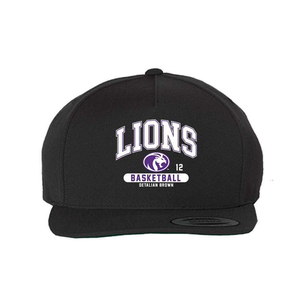 North Alabama - NCAA Men's Basketball : Detalian Brown - Snapback Hat