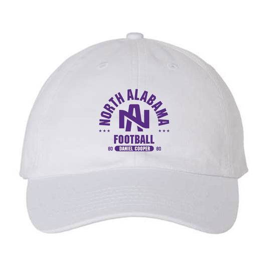 North Alabama - NCAA Football : Daniel Cooper - Dad Hat-0