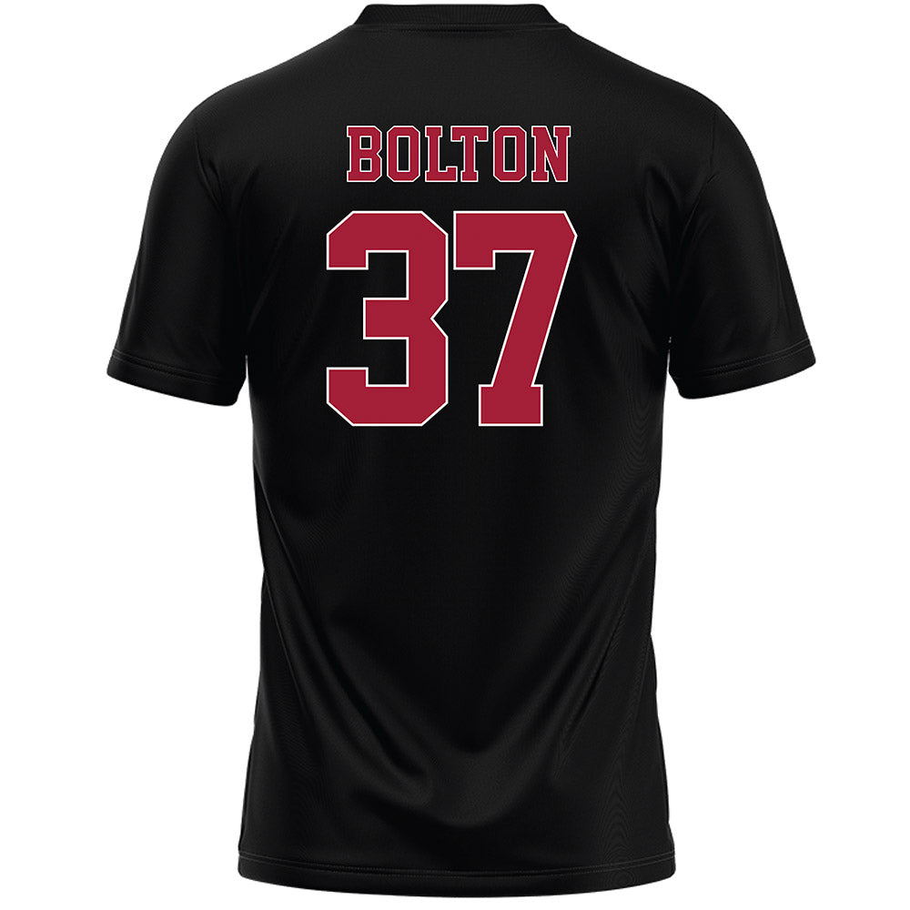 Stanford - NCAA Women's Lacrosse : Bronwyn Bolton - Black Lacrosse Jersey -1