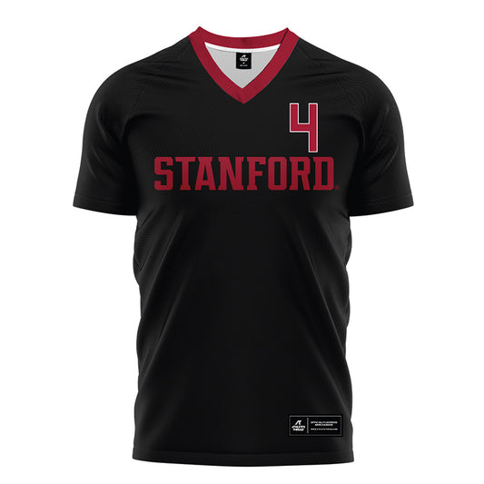 Stanford - NCAA Women's Soccer : Freya Spiekerkoetter - Black Soccer Jersey-0