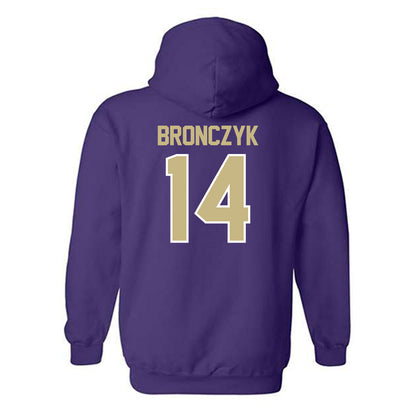 Albion - NCAA Baseball : Tyler Bronczyk - Classic Shersey Hooded Sweatshirt-1