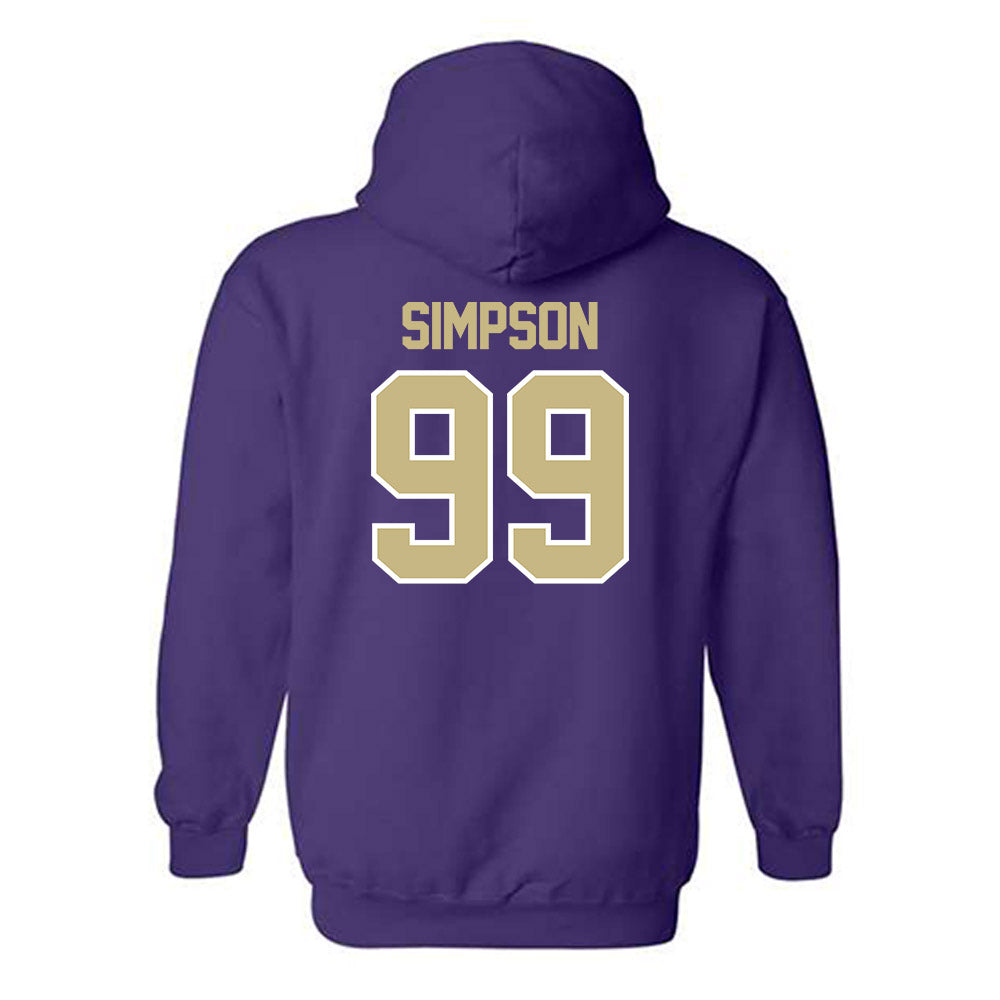 Albion - NCAA Football : Tayshaun Simpson - Classic Shersey Hooded Sweatshirt-1