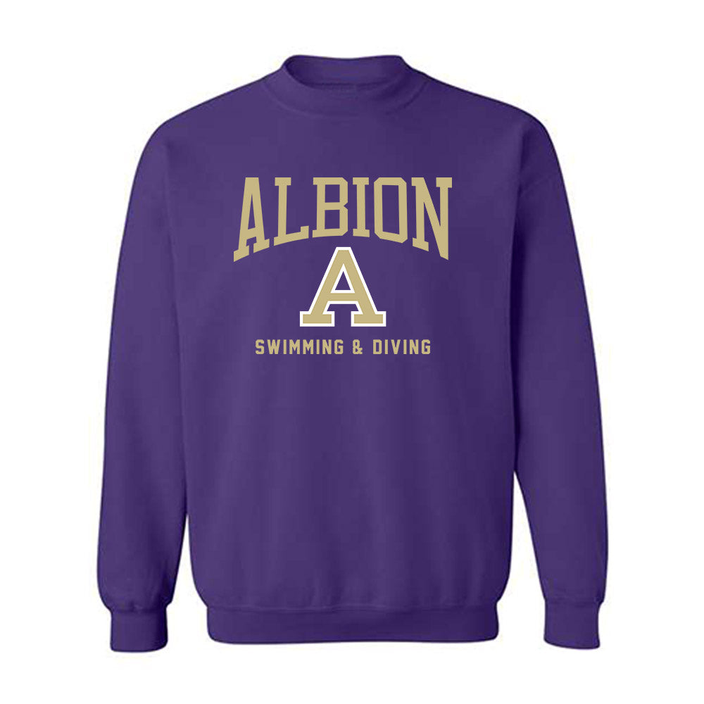 Albion - NCAA Men's Swimming & Diving : Cameron Thompson - Classic Shersey Crewneck Sweatshirt-0