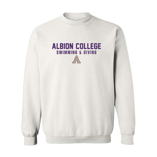 Albion - NCAA Men's Swimming & Diving : Cameron Thompson - Classic Shersey Crewneck Sweatshirt-0