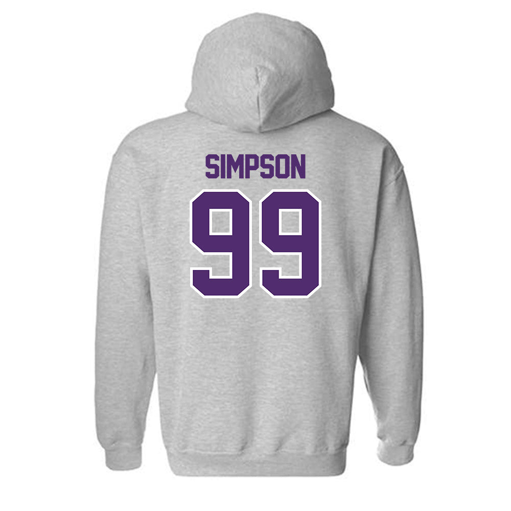 Albion - NCAA Football : Tayshaun Simpson - Classic Shersey Hooded Sweatshirt-1