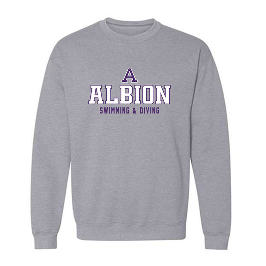 Albion - NCAA Men's Swimming & Diving : Cameron Thompson - Classic Shersey Crewneck Sweatshirt-0