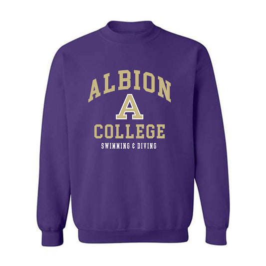 Albion - NCAA Men's Swimming & Diving : Will Pentland - Classic Shersey Crewneck Sweatshirt-0