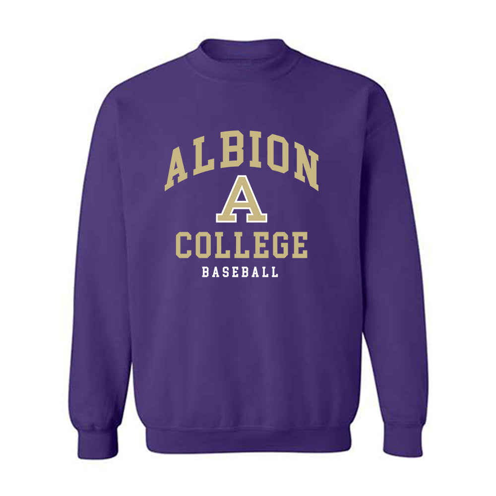 Albion - NCAA Baseball : Tyler Bronczyk - Classic Shersey Crewneck Sweatshirt-0