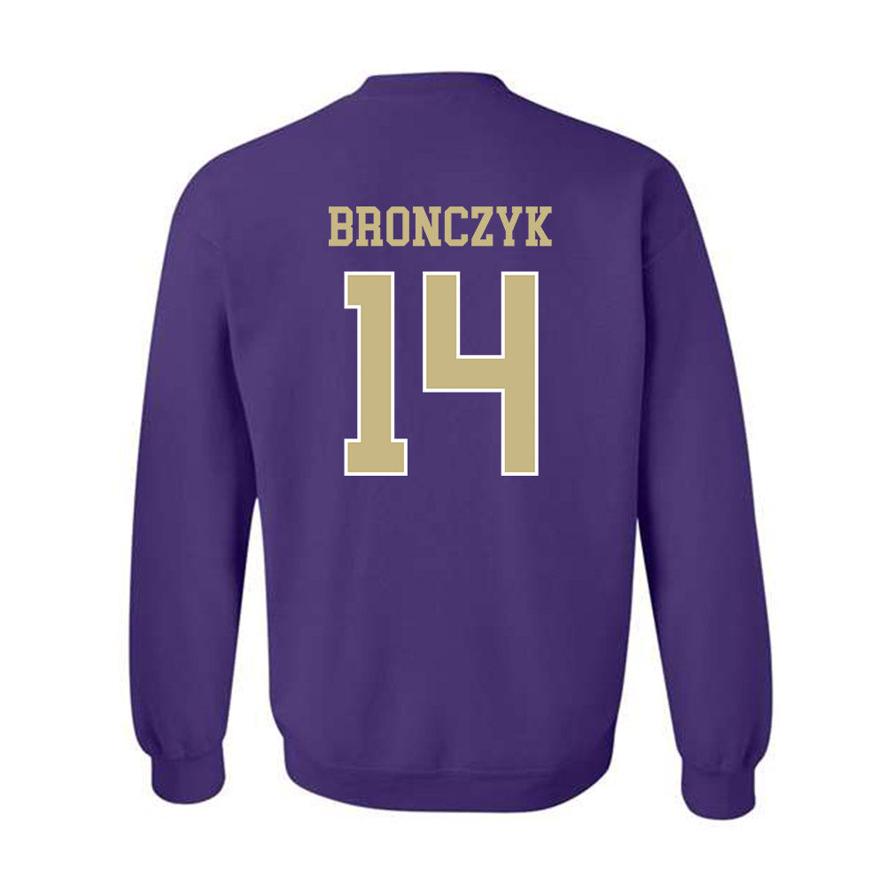 Albion - NCAA Baseball : Tyler Bronczyk - Classic Fashion Shersey Crewneck Sweatshirt-1