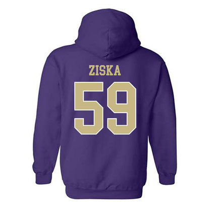 Albion - NCAA Football : Eli Ziska - Classic Fashion Shersey Hooded Sweatshirt-1