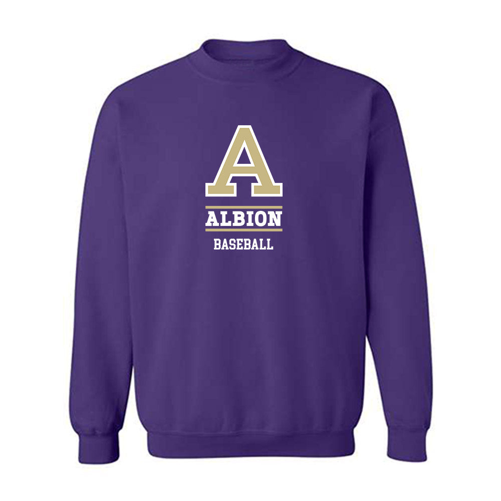 Albion - NCAA Baseball : Tyler Bronczyk - Classic Fashion Shersey Crewneck Sweatshirt-0