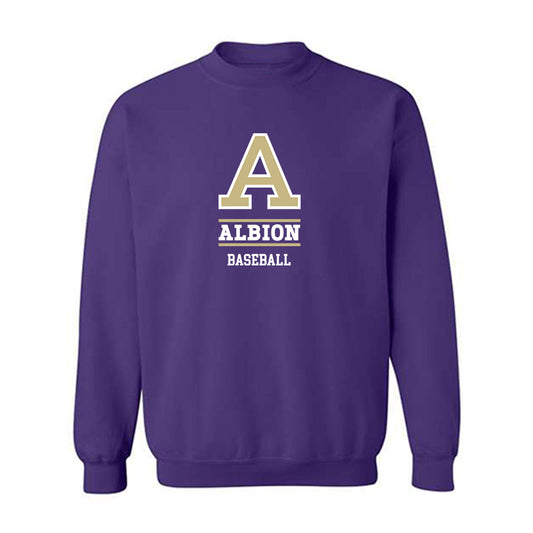 Albion - NCAA Baseball : Tyler Bronczyk - Classic Fashion Shersey Crewneck Sweatshirt-0