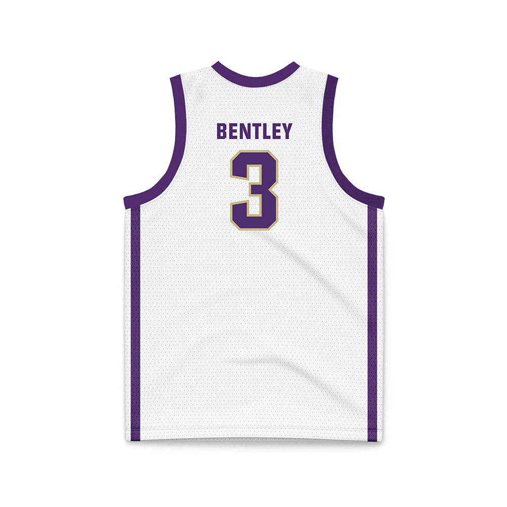 Albion - NCAA Men's Basketball : Kendall Bentley - White Basketball Jersey-1