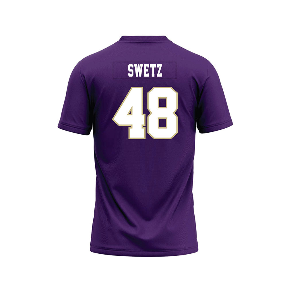 Albion - NCAA Football : Landen Swetz - Purple Football Jersey-1