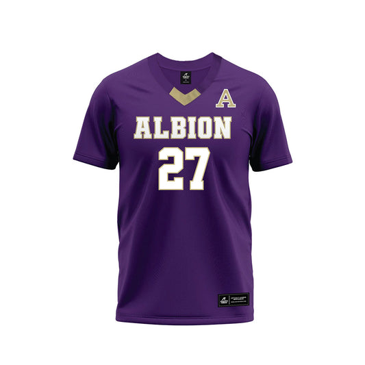 Albion - NCAA Football : Jayden Potter - Purple Football Jersey-0