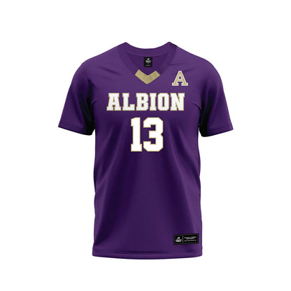 Albion - NCAA Football : George Lovell - Purple Football Jersey-0