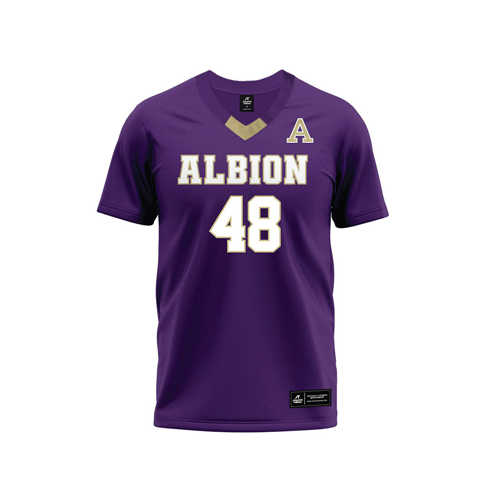 Albion - NCAA Football : Landen Swetz - Purple Football Jersey-0