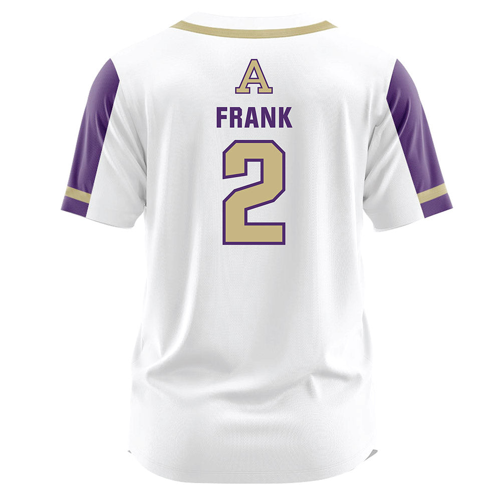 Albion - NCAA Softball : Ryley Frank - White Jersey-1