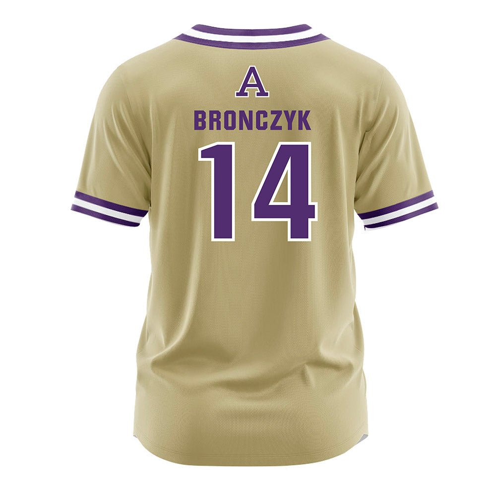 Albion - NCAA Baseball : Tyler Bronczyk - Gold Jersey-1