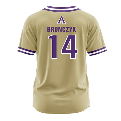 Albion - NCAA Baseball : Tyler Bronczyk - Gold Jersey-1