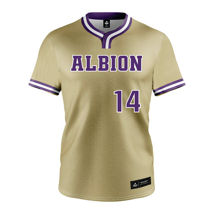 Albion - NCAA Baseball : Tyler Bronczyk - Gold Jersey-0
