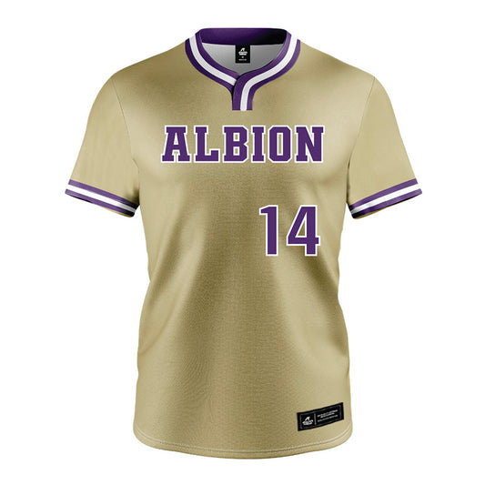 Albion - NCAA Baseball : Tyler Bronczyk - Gold Jersey-0
