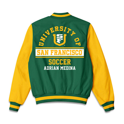 USFCA - NCAA Men's Soccer : Adrian Medina - Bomber Jacket-1