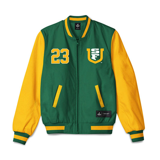 USFCA - NCAA Men's Basketball : Weilun Zhao - Bomber Jacket-0