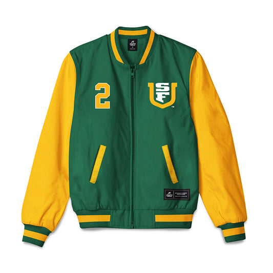 USFCA - NCAA Baseball : Myles Kallinger - Bomber Jacket-0