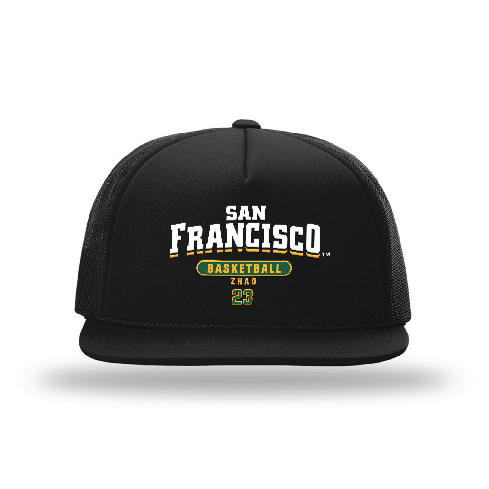 USFCA - NCAA Men's Basketball : Weilun Zhao - Foamie Trucker Cap-0