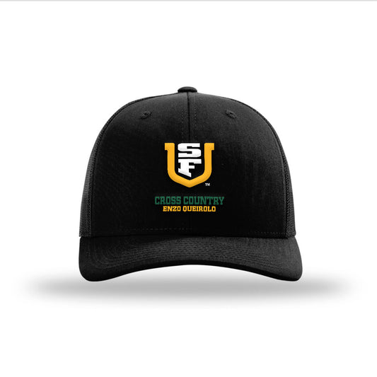 USFCA - NCAA Men's Cross Country : Enzo Queirolo - Snapback Trucker Hat-0
