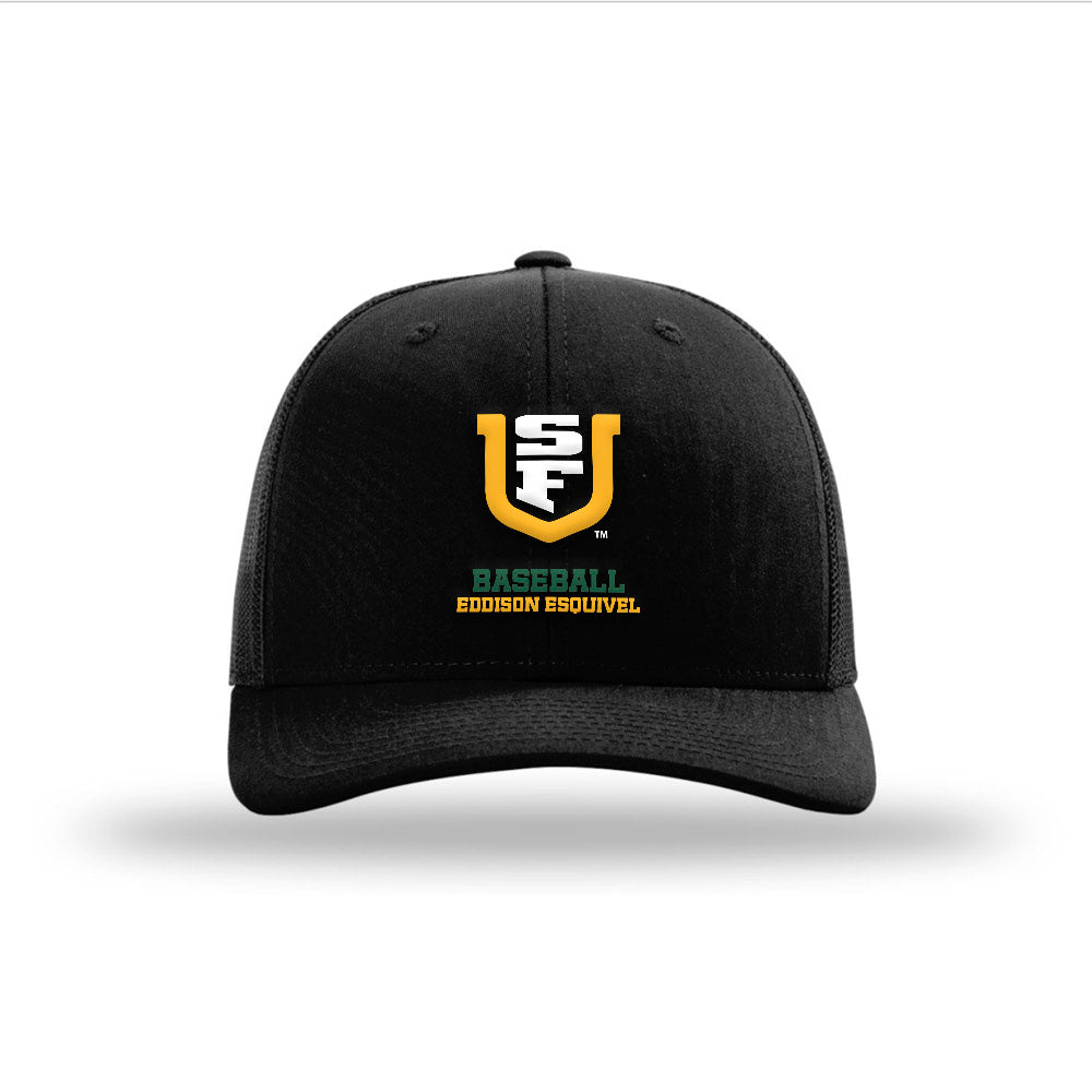 USFCA - NCAA Baseball : Eddison Esquivel - Snapback Trucker Hat-0