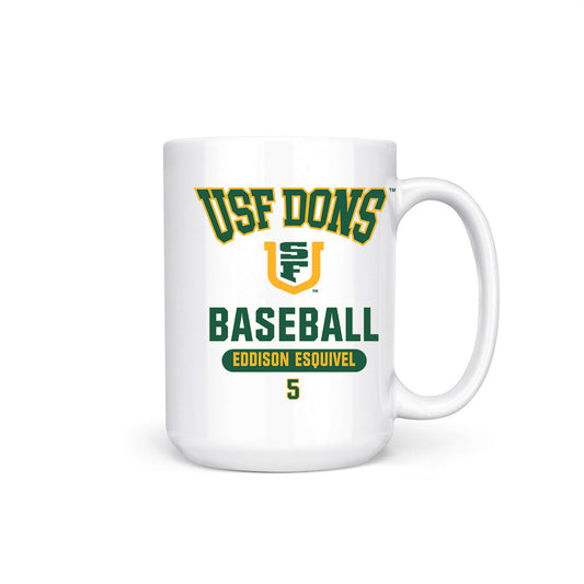 USFCA - NCAA Baseball : Eddison Esquivel - Coffee Mug-0