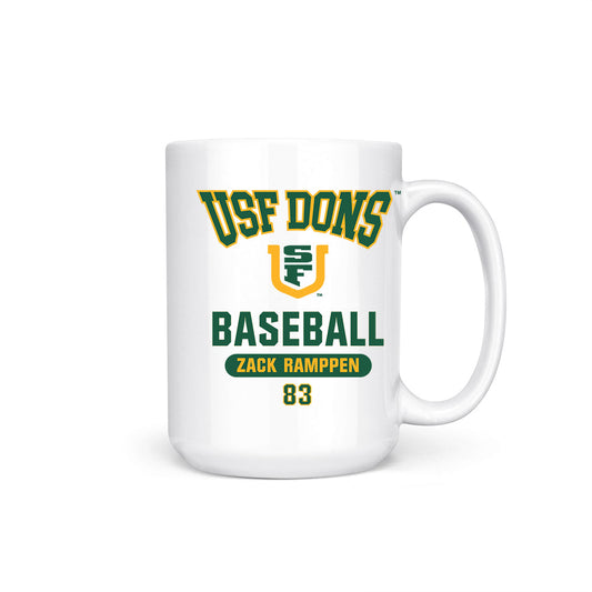 USFCA - NCAA Baseball : Zack Ramppen - Coffee Mug-0