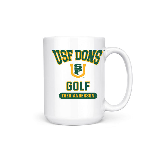 USFCA - NCAA Men's Golf : Theo Anderson - Coffee Mug-0