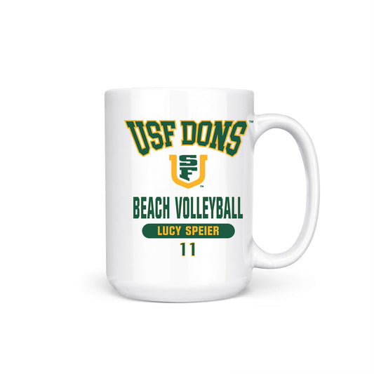 USFCA - NCAA Beach Volleyball : Lucy Speier - Coffee Mug-0