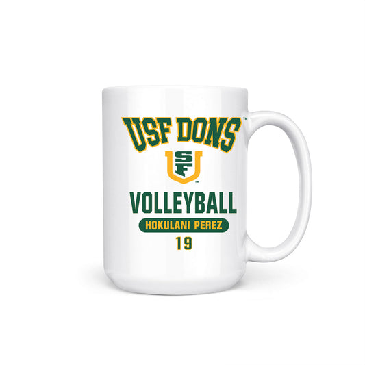 USFCA - NCAA Women's Volleyball : Hokulani Perez - Coffee Mug-0