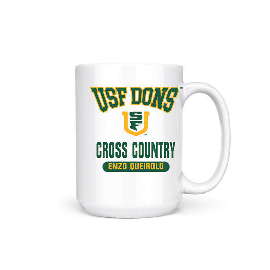 USFCA - NCAA Men's Cross Country : Enzo Queirolo - Coffee Mug-0