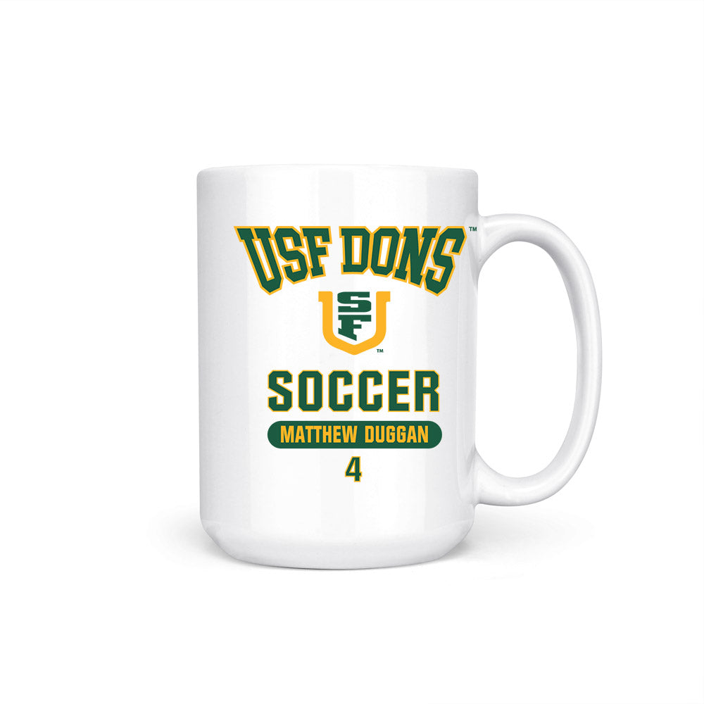 USFCA - NCAA Men's Soccer : Matthew Duggan - Coffee Mug-0