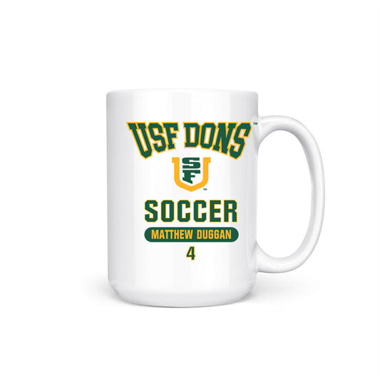USFCA - NCAA Men's Soccer : Matthew Duggan - Coffee Mug-0