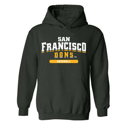 USFCA - NCAA Baseball : Garrett Johnston - Classic Shersey Hooded Sweatshirt-0