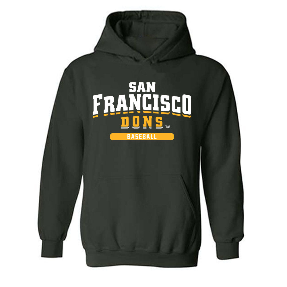 USFCA - NCAA Baseball : Jake Andreas - Classic Shersey Hooded Sweatshirt-0
